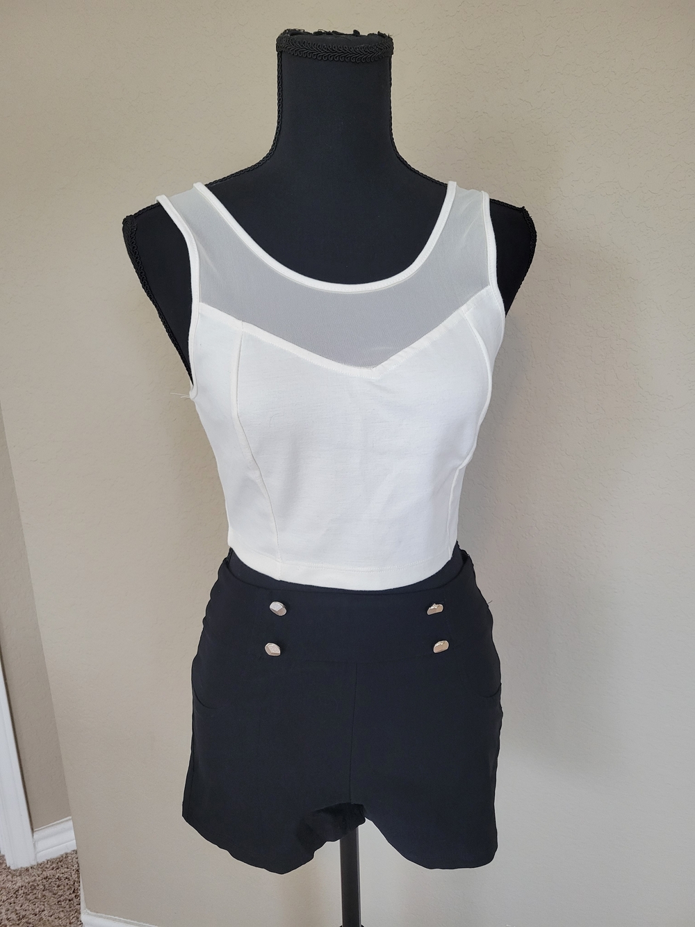 Black High Waisted Shorts